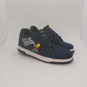 "EAT MY SHORTS" HEELYS Split Simpsons Bart Wheeled Rolling Shoes Mens Size 7